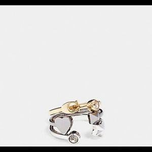 Coach rings adjustable 8 NWT